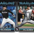 Anthony Maldonado, Eli Villalobos 2024 Topps Update Rookie #US305 Miami Marlins Baseball Card