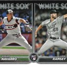 Edgar Navarro, Lane Ramsey 2024 Topps Update Rookie #US128 Chicago White Sox Baseball Card