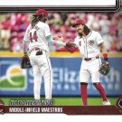 It Takes Two (Elly De La Cruz Jonathan India) 2025 Topps #295 Cincinnati Reds Baseball Team Card