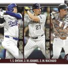 Shohei Ohtani, Willy Adames, Manny Machado 2025 Topps #86 Dodgers, Brewers, Padres Baseball Card