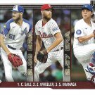 Chris Sale, Zack Wheeler, Shota Imanaga 2025 Topps #272 Braves, Phillies, Cubs Baseball Card