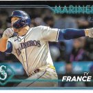 Ty France 2024 Topps #611 Seattle Mariners Baseball Card