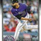 German Marquez 2024 Topps #618 Colorado Rockies Baseball Card