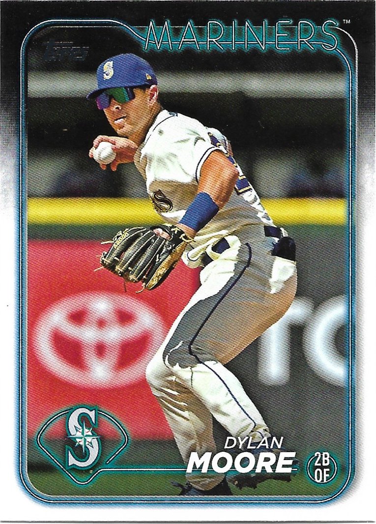 Dylan Moore 2024 Topps #441 Seattle Mariners Baseball Card
