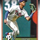 Cristian Pache 2024 Topps #456 Philadelphia Phillies Baseball Card