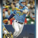 Brice Turang 2024 Topps #570 Milwaukee Brewers Baseball Card