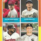Jacob Hurtubise, Chris Roller, Johnathan Rodriguez, Zach DeLoach 2024 Topps Heritage #622 Card