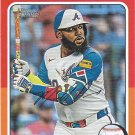 Marcell Ozuna 2024 Topps Heritage #568 Atlanta Braves Baseball Card