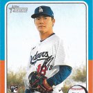 Yoshinobu Yamamoto 2024 Topps Heritage Rookie #553 Los Angeles Dodgers Baseball Card