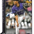 Angel Chivilli 2025 Topps Rookie #370 Colorado Rockies Baseball Card