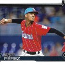 Eury Perez 2025 Topps #487 Miami Marlins Baseball Card