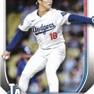 Yoshinobu Yamamoto 2025 Bowman #18 Los Angeles Dodgers Baseball Card