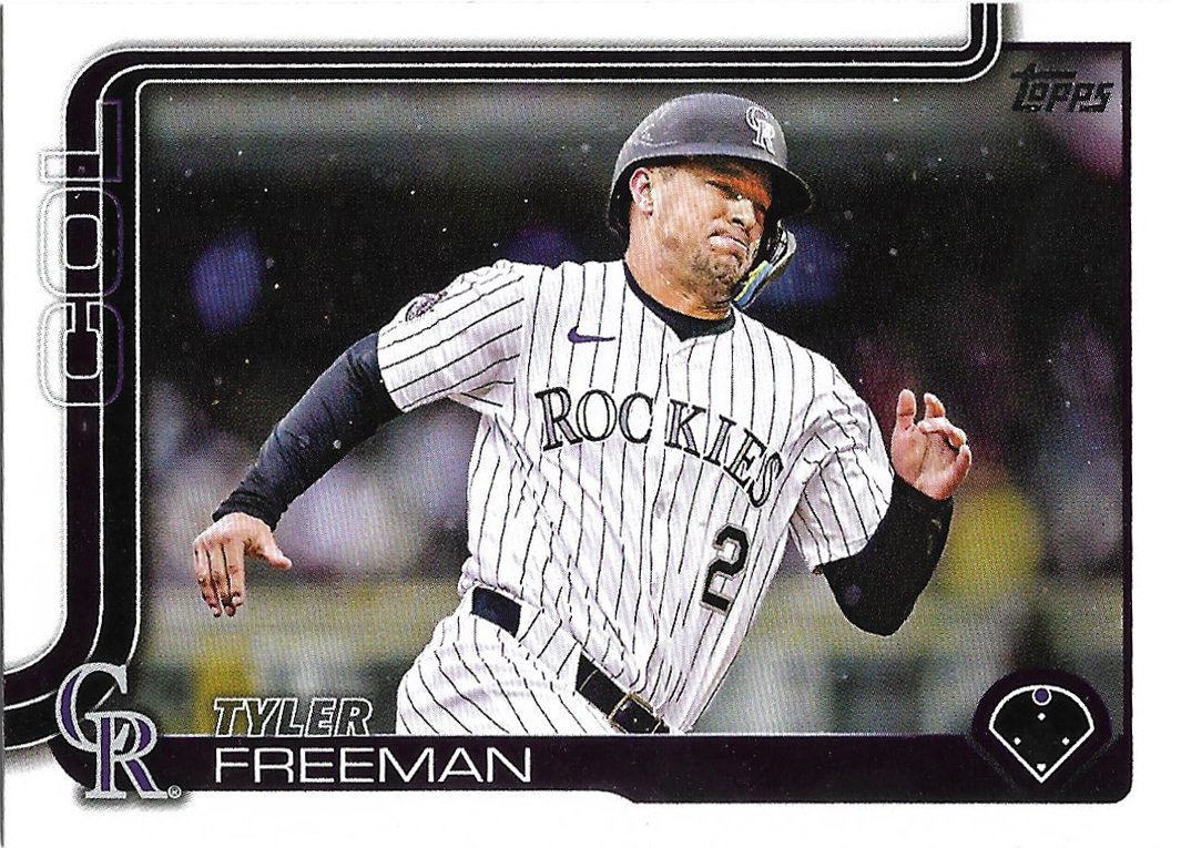Tyler Freeman 2025 Topps Update #US303 Colorado Rockies Baseball Card