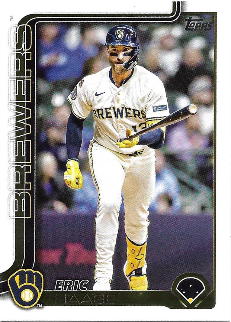 Eric Haase 2025 Topps Update #US30 Milwaukee Brewers Baseball Card