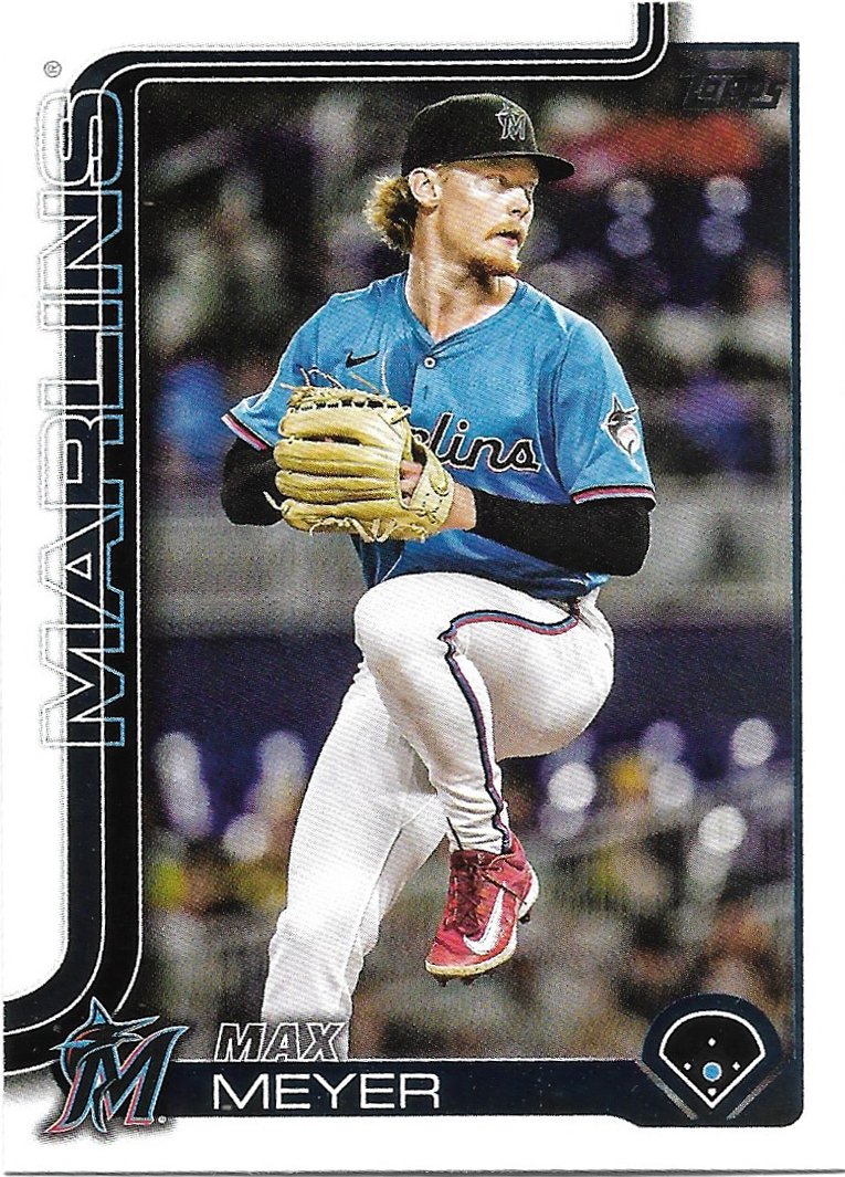 Max Meyer 2025 Topps Update #US99 Miami Marlins Baseball Card