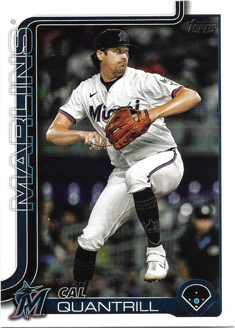 Cal Quantrill 2025 Topps Update #US191 Miami Marlins Baseball Card