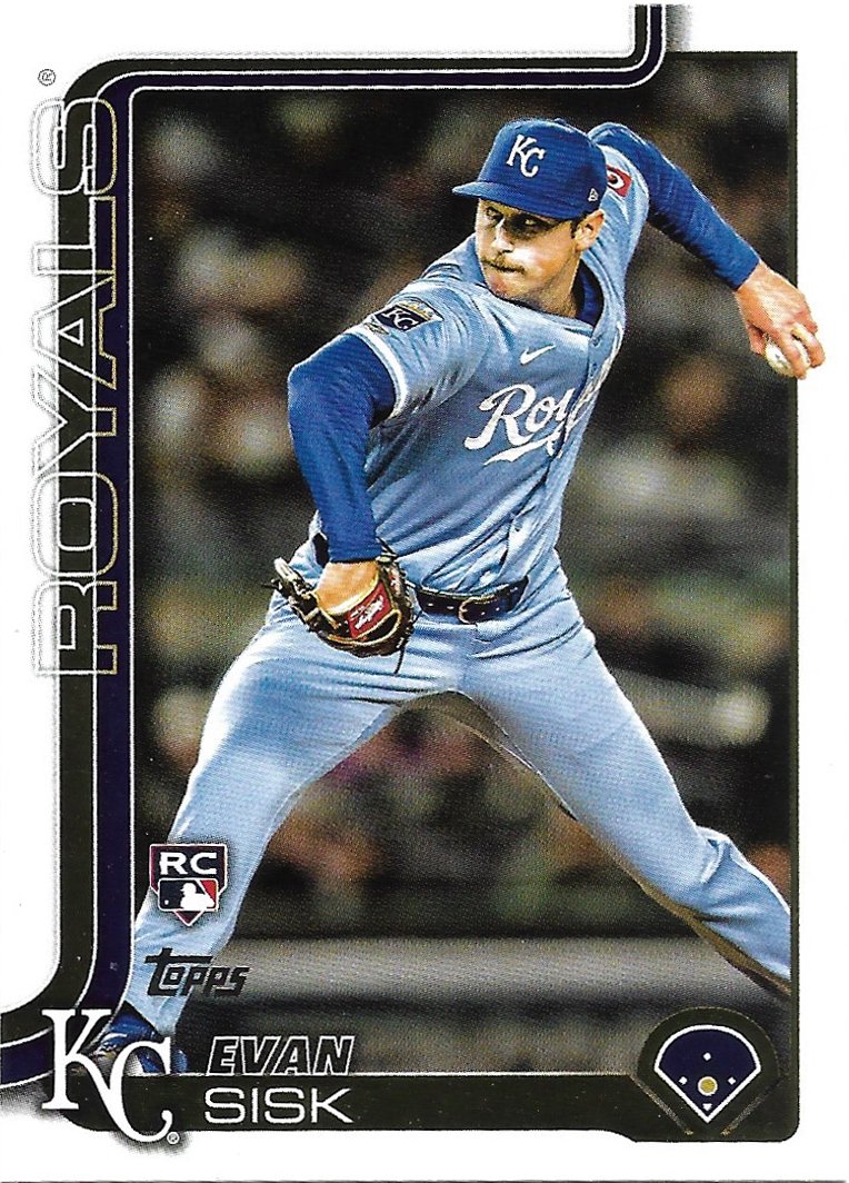 Evan Sisk 2025 Topps Update Rookie #US176 Kansas City Royals Baseball Card