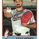 Cole Henry 2025 Topps Heritage Rookie #697 Washington Nationals Baseball Card