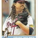 Grant Holmes 2025 Topps Heritage Rookie #22 Atlanta Braves Baseball Card