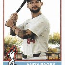 Andy Pages 2025 Topps Heritage #379 Los Angeles Dodgers Baseball Card