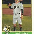 Luis Urias 2025 Topps Heritage #505 Athletics Baseball Card Luis Urias 2025 Topps Heritage #505 Athletics Baseball Card