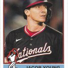 Jacob Young 2025 Topps Heritage #127 Washington Nationals Baseball Card Jacob Young 2025 Topps Heritage #127 Washington Nationals Baseball Card