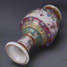 Traditional Chinese porcelain vase from Jingdezhen flowers birds Qing Dynasty