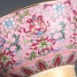 Traditional Chinese porcelain bowl Jingdezhen eight treasure tea Ba bao cha enamel gilded PINK