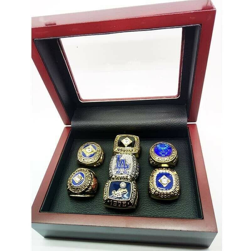 7 Pcs set Los Angeles Dodgers Ring Dodgers Championship Rings / All