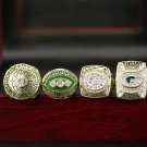 4 Year 1966 1967 1996 2010 NFL Green Bay Packers Championship Rings Set