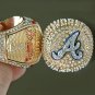 9 pcs Set of Boston Milwaukee Atlanta Braves World Series Championship Ring+ Box