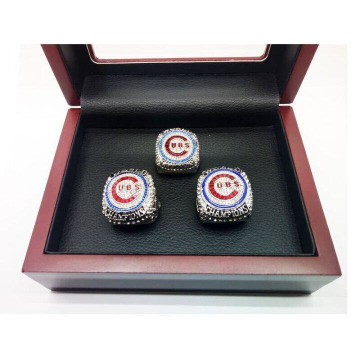 3 pcs 2016 Chicago Cubs World Series Championship Rings Bryant Rizzo Zobrist