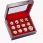 12 pcs Los Angeles Lakers Championship Rings Gift Set With Display Box