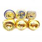 6pcs Golden State Warriors World Series Championship Rings 1956 - 2018