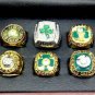 Boston Celtics 6 pc NBA Finals Championship Mixed Set Display Case