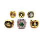 Boston Celtics 6 pc NBA Finals Championship Mixed Set Display Case