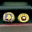 2 Pcs 1973 1974 Minnesota Vikings World Championship Ring