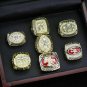 7 PCS San Francisco 49ers Championship Ring Set