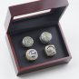 4 Pcs Golden State Warriors Curry Championship Rings 2015 2017 2018 2022 MPV Gift Set