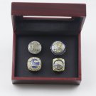4 Pcs Golden State Warriors Curry Championship Rings 2015 2017 2018 2022 MPV Gift Set