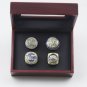 4 Pcs Golden State Warriors Curry Championship Rings 2015 2017 2018 2022 MPV Gift Set