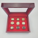 9 Pcs Kobe Bryant Hall of Fame Los Angeles Lakers Championship Ring Set