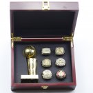 6 Prc Kobe Bryant Championship Rings Los Angeles Lakers Hall of Fame Ring Trophy Set