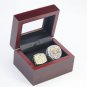 2 Pcs 1999  2021 Los Angeles Rams Championship Rings NFL
