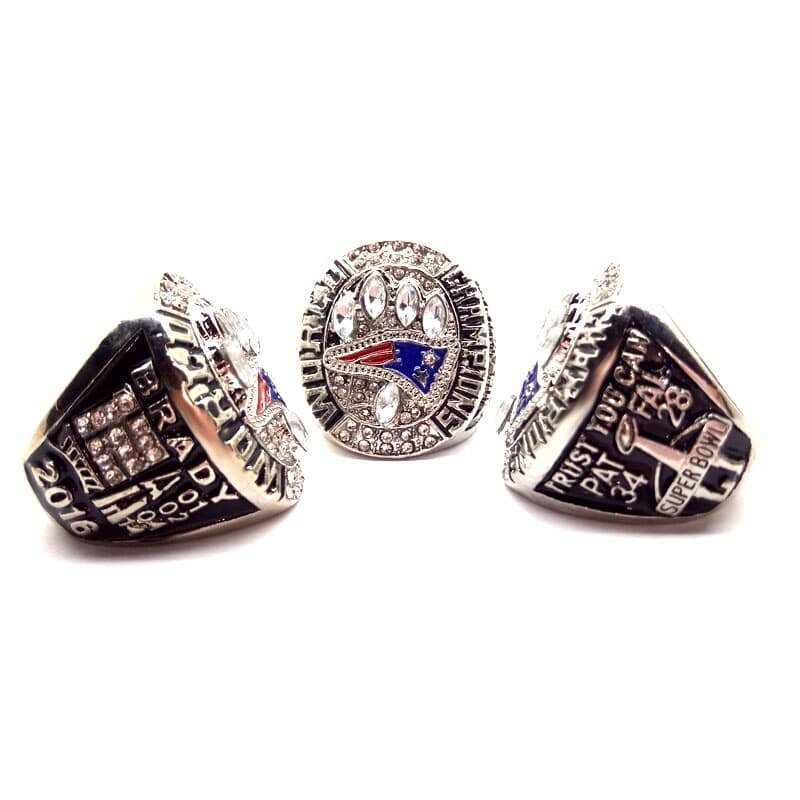 2016 New England Patriots Replica Championship Ring Brady Design 2