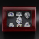 7Pcs 2020 Super Bowl Brady MVP New England Patriots Tampa Bay Buccaneers Championship Rings Set