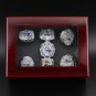 7Pcs 2020 Super Bowl Brady MVP New England Patriots Tampa Bay Buccaneers Championship Rings Set