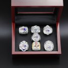 7Pcs 2020 Super Bowl Brady MVP New England Patriots Tampa Bay Buccaneers Championship Rings Set