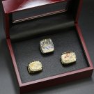 3 Pcs of Denver Broncos 1997 1998 2015 Championship Rings Gift Set