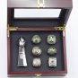 6 Pcs Green Bay Packers Championship Rings + 1 Trophy  Gift Set